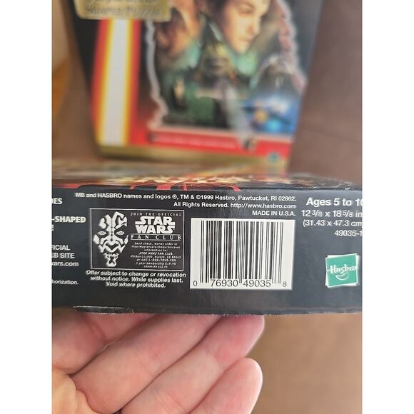 Vintage Star Wars Jar Jar Binks & R2-D2 Shaped 100 Piece Puzzles 14 1/2x 18 3/16 - Picture 4 of 5